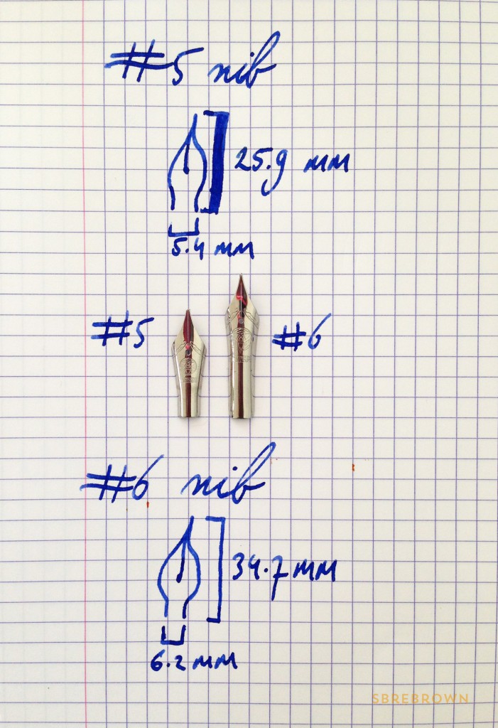 Sizing #5 And #6 Nibs