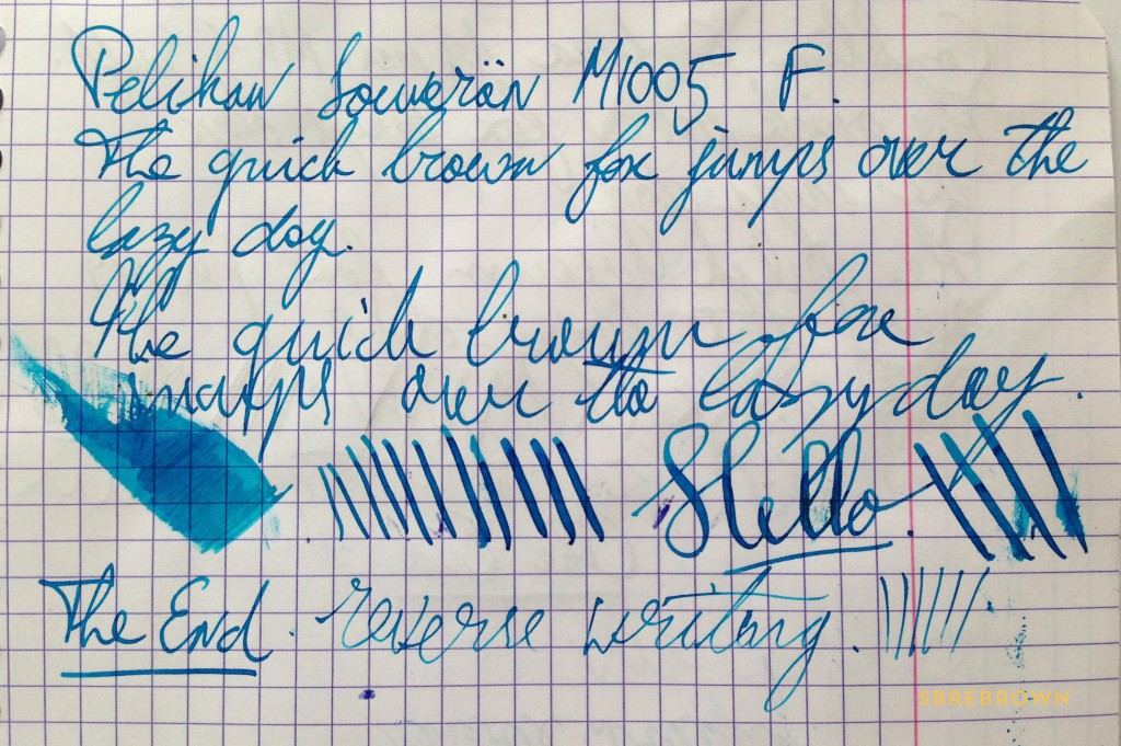 Pelikan Souveran M1005 Writing Sample