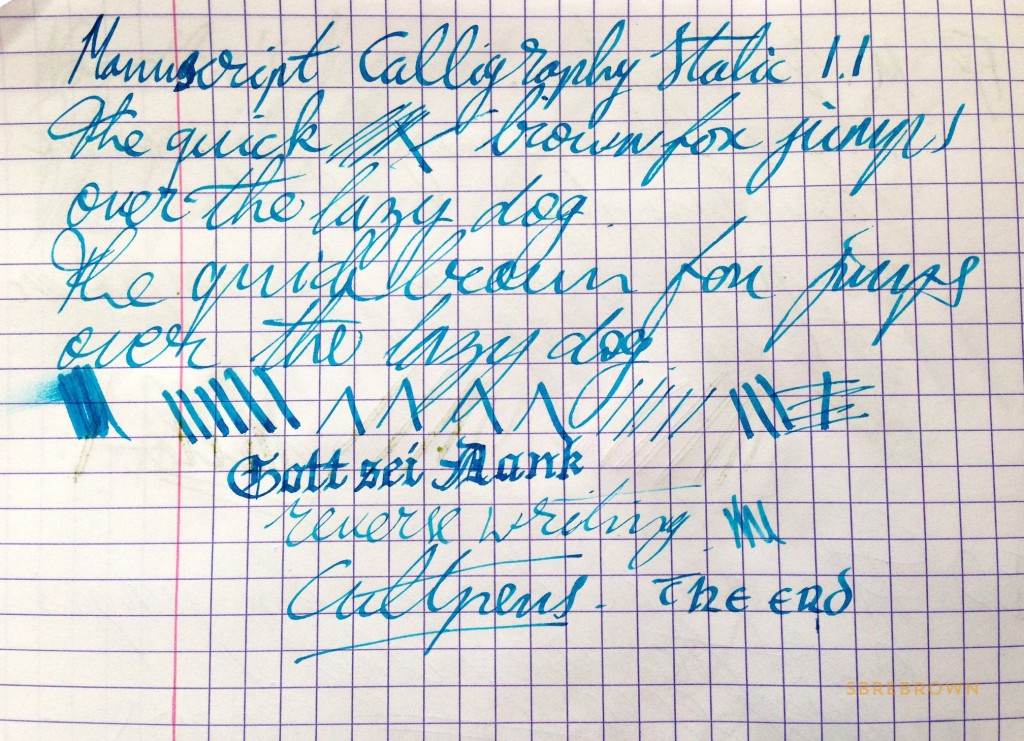 SB. Manuscript Italic Calligraphy Pen
