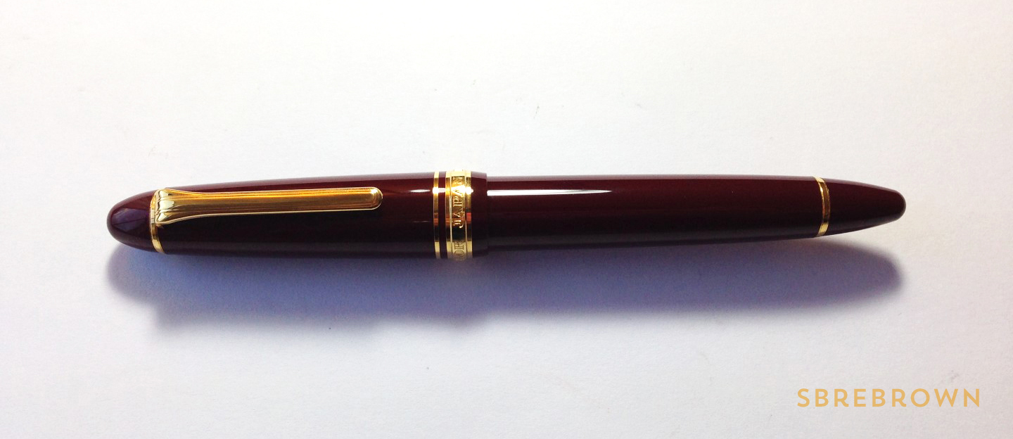 Sailor 1911L Burgundy Naginata Togi M FP Review (2)