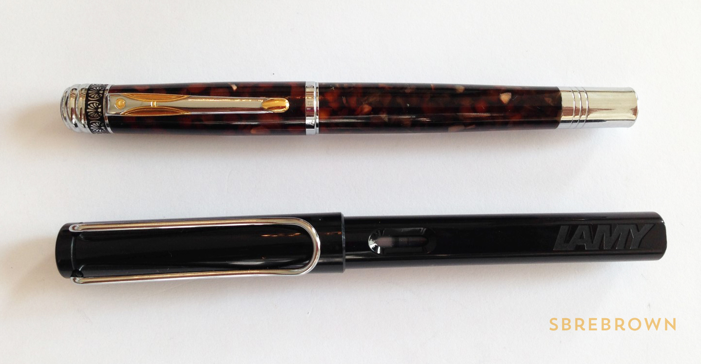 Hua Hong Brown Marble Fountain Pen Review (3)