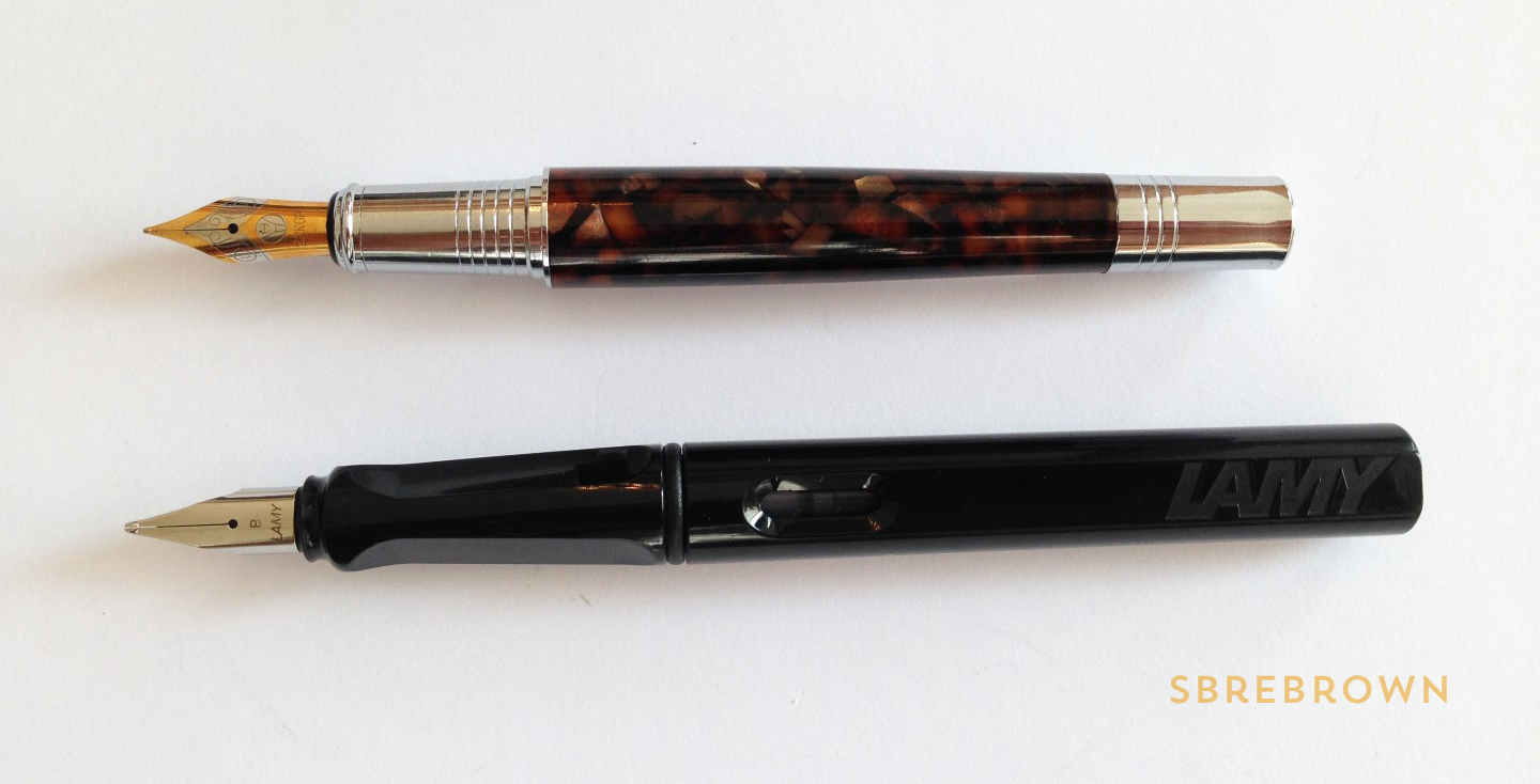 Hua Hong Brown Marble Fountain Pen Review (4)