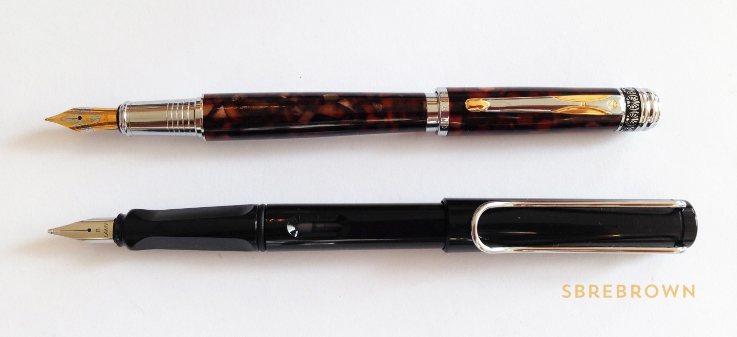 Hua Hong Brown Marble Fountain Pen Review (5)