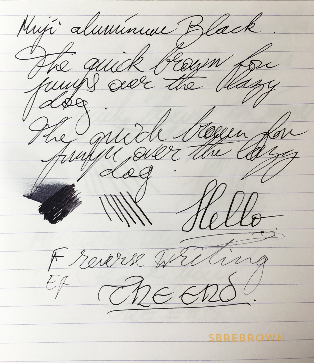 Muji Aluminum Black (CompactPocket) Fountain Pen Review