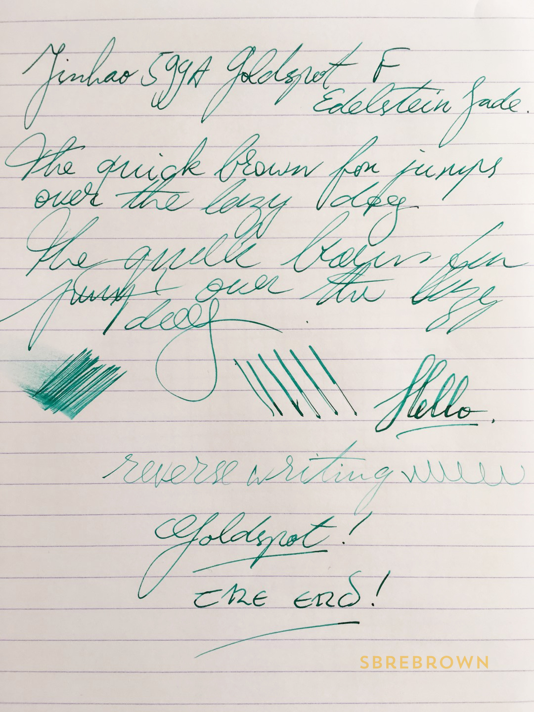 Jinhao 599A Green Goldspot Fountain Pen Review