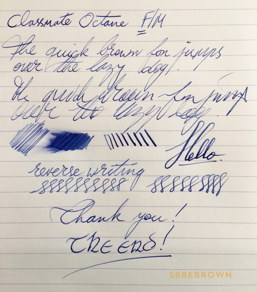 Classmate Octane Fountain Pen Review 1