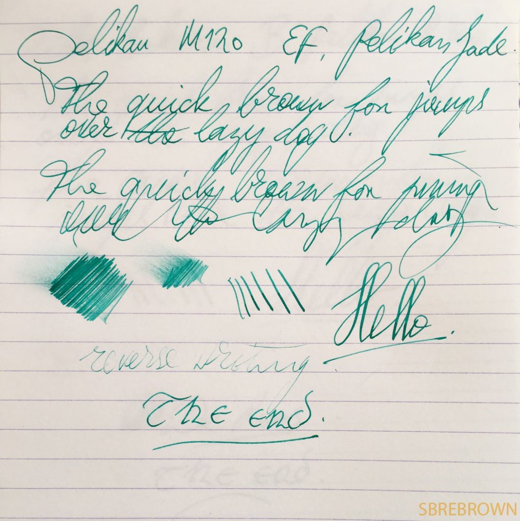 Pelikan M120 SE Green and Black FP Review1