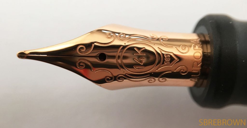 Aurora 88 Black Satin Rose Gold Fountain Pen Review