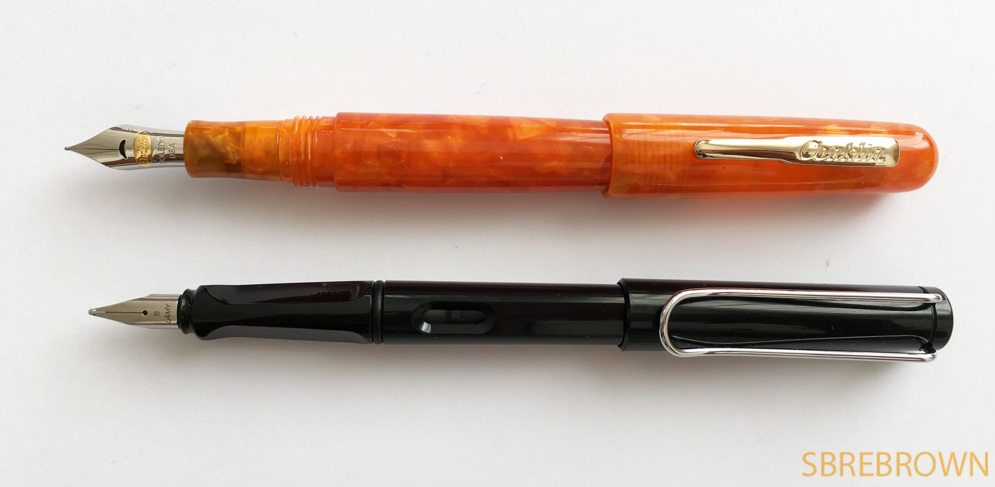 Conklin All American Sunburst Orange Fountain Pen Review Hey there!