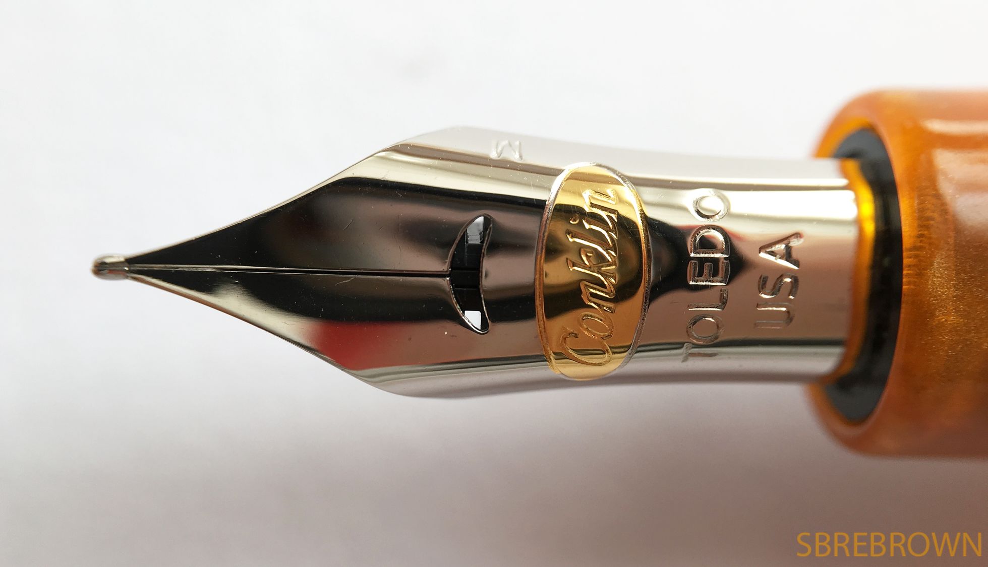 Conklin All American Sunburst Orange Fountain Pen Review Hey there!