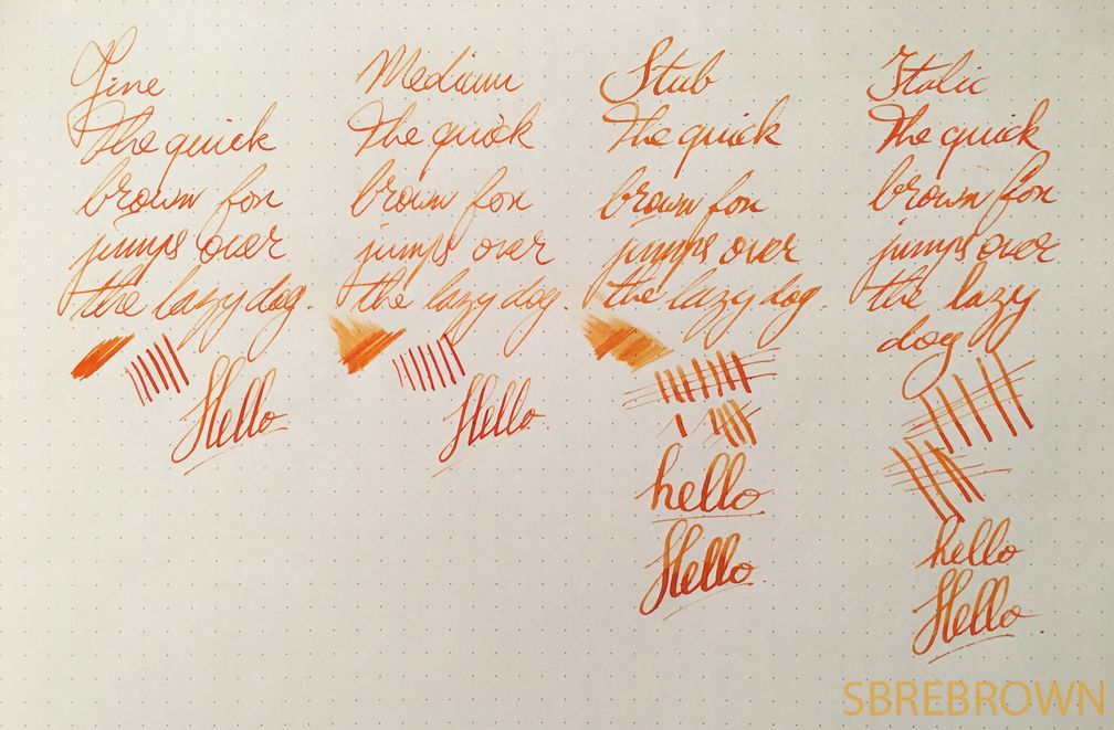 Aurora Fountain Pen Nibs Overview