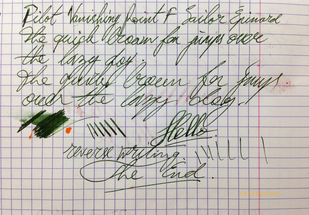 pilot-vanishing-point-valley-green-fp-writing-sample