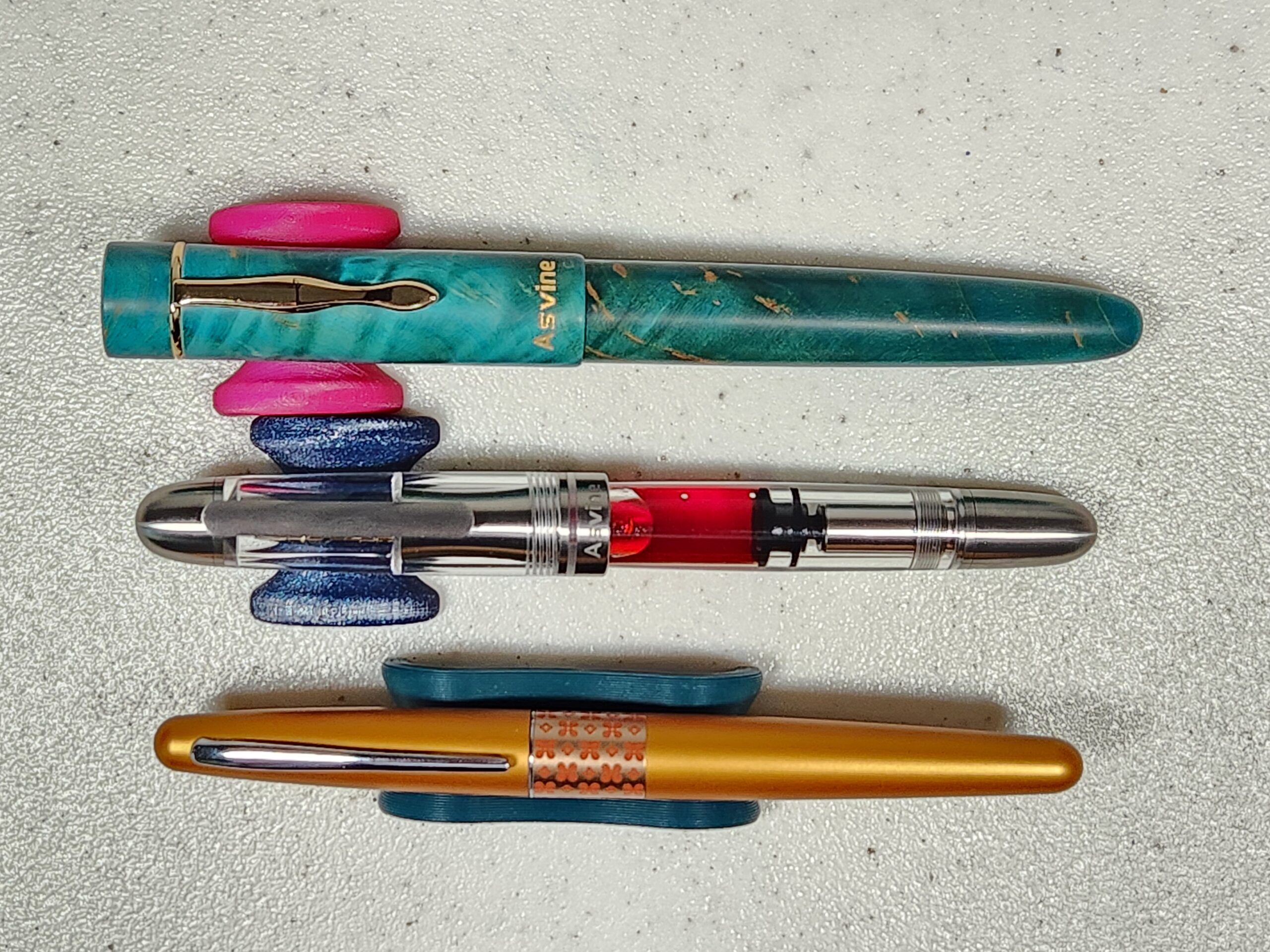 thumbnail image 2 of Asvine P50 Piston Acrylic Fountain Pen EF/F/M Nib Smooth Writing Office Gift Pen 2 of 10